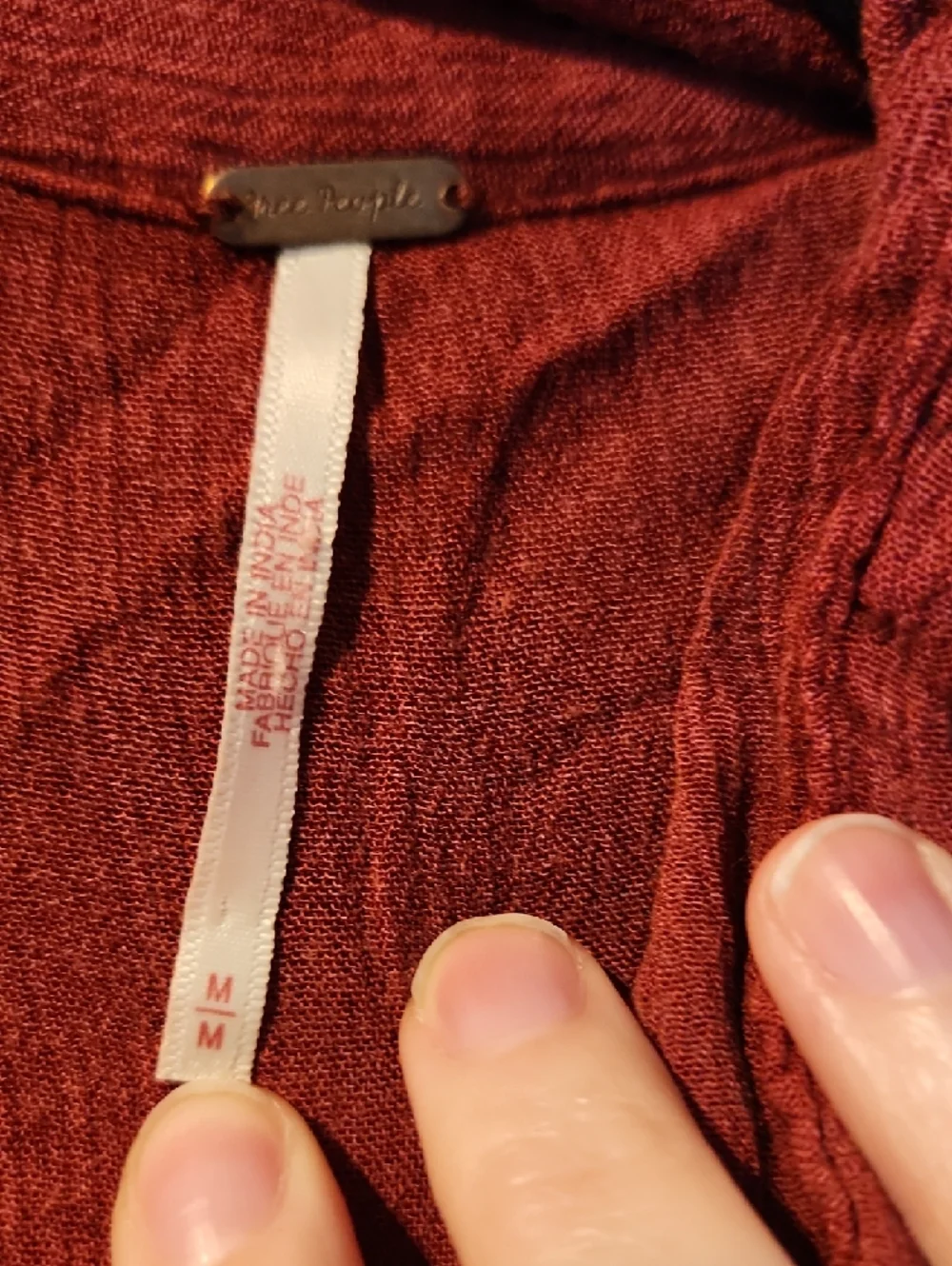 Free People Rust Red Sleeveless Maxi Dress - Picture 2 of 3